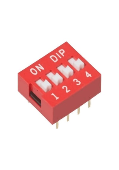 4-pin Dip Switch Kırmızı Anahtar Açık Kapalı Seçim Adres Ayar On Off. 10 Pcs Adet
