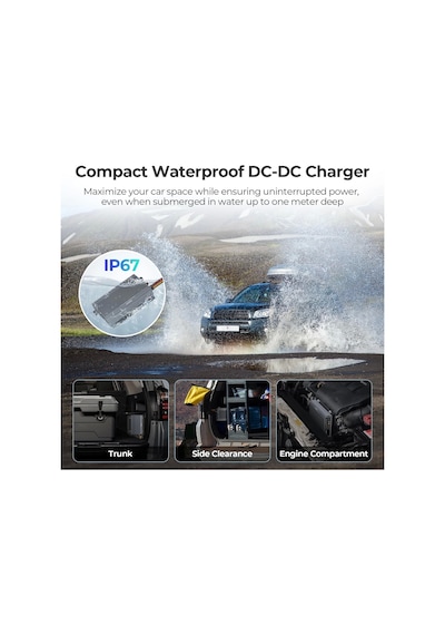Renogy 12v/24v Ip67 50a Mppt Şarj Kontrol Cihazı Ve Dc-dc Şarj Cihazı