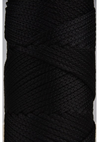 5 Mm - 400 Gr Polyester Makrome Ipi Siyah 95 M Polyester Makrome Ip Supla Ip Ve Çanta Ipliği