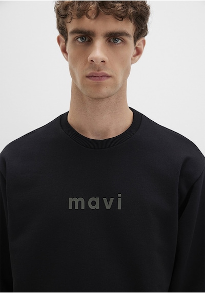 Mavi - Mavi Logo Baskılı Siyah Sweatshirt 0s10556-900 Siyah