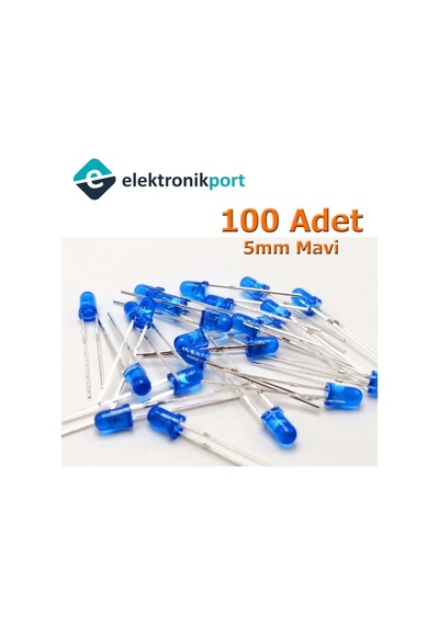 Elektronikport-Led 5Mm Mavi Difused 100 Adet