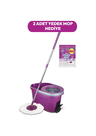 Thunderbolt Pedallı Otomatik Temizlik Seti Ve 2'li Yedek Mop