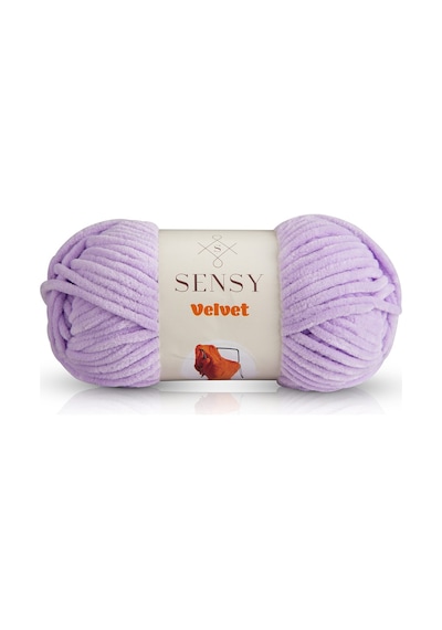 Sensy Premium Velvet Kadife Ip El Örgü Ipi Battaniye Ipi Kazak Ipi Bebek Battaniyesi Ipi Lila