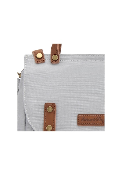 Smart Bags Kanvas Kadın El Çantası Smk Kn-1327 Açık Gri