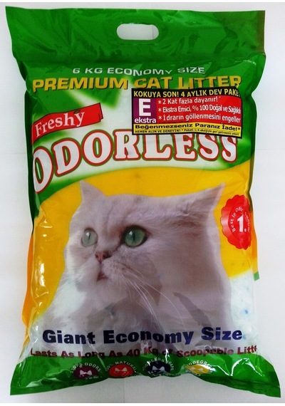 Freshy Odorless Ekstra Yıllık Paket Kristal Kedi Kumu 3 x 15 L