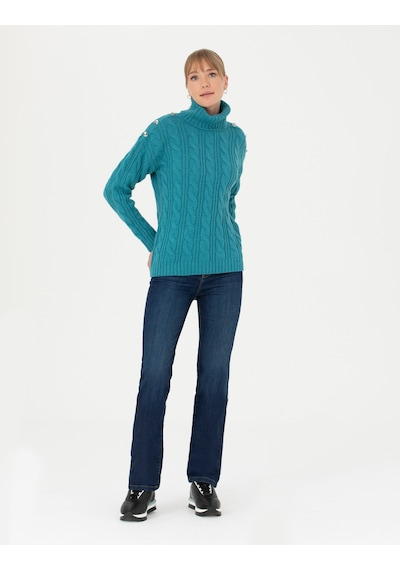 Pierre Cardin Petrol Regular Fit Balıkçı Yaka Kazak 50276220-vr102