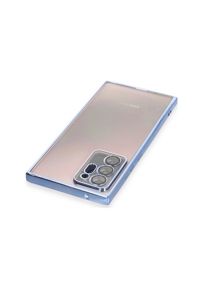 Cosmotex Newface Samsung Galaxy Note 20 Ultra Kılıf Razer Lensli Silikon - Açık Mavi