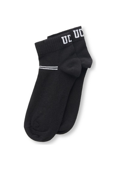 Ucla Brennus 3'lü Siyah Uzun Jakarlı Standard Fit Unisex Çorap Siyah