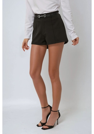 Hiccup Regular Fit Mini Şort Siyah