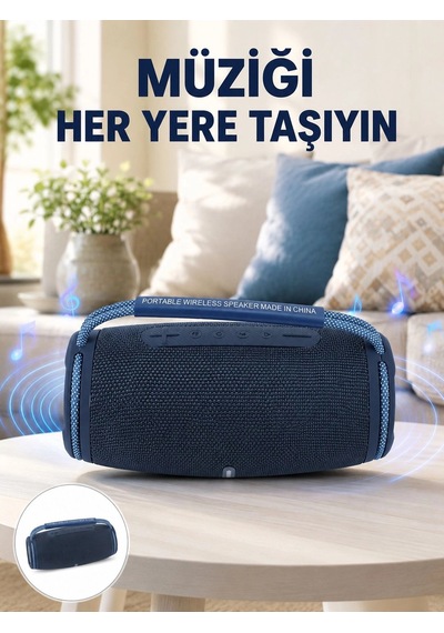 Mey Najmaddin Ipx5 Su Geçirmez Taşınabilir Bluetooth Hoparlör Renkli Işıklı Yeni Nesil Najmaddin