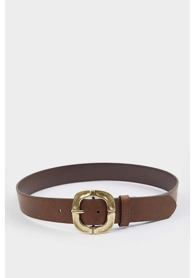 Defacto Kadın Büyük Toka Suni Deri Jean Kemeri F3273axnsbn66 Kahve