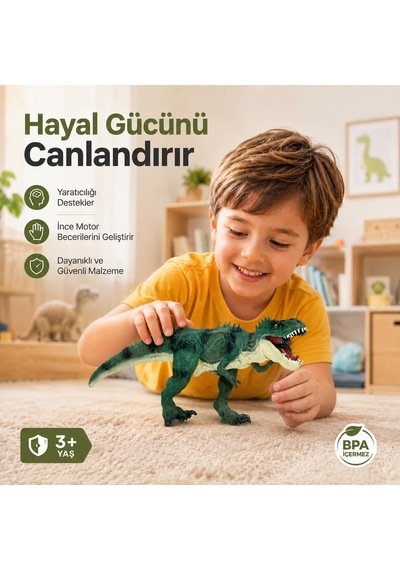 32 Cm Ağzı Oynayan Dinozor Oyuncak, Hareketli Ağızlı Dinozor Figürü, Çocuklar İçin Gerçekçi Görünümlü Hayvan Figür Oyuncağı Tq680-23