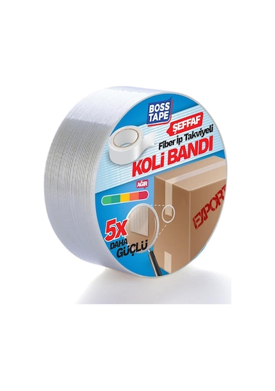 İp Takviyeli Çok Güçlü Koli Bandı En:45mm Boy:25mt Diğer