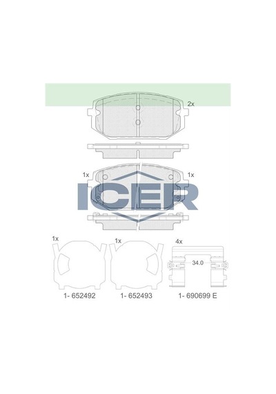 Icer Fren Balatası Ön Hyundaı Tucson Iv