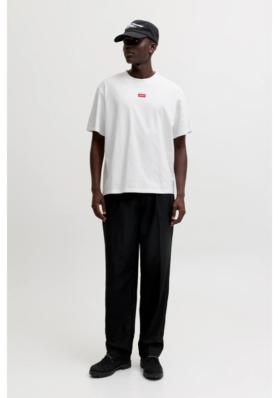 Jack & Jones Jcoclub Badge Tee Ss Crew Neck Beyaz