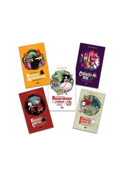 Kafiyeli Masallar Seti - 5 Kitap Takım - Memo Tembelçizer - Tekir Kitap