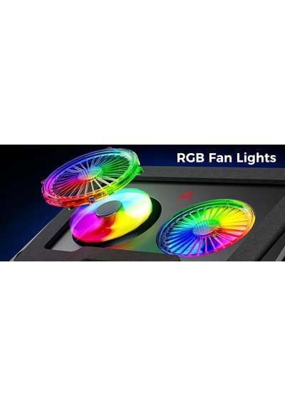 Classone Gt102 Gaming Laptop Soğutucu, 2200rpm, Rgb Işıklı, Led Display, Notebook Soğutucu Stan