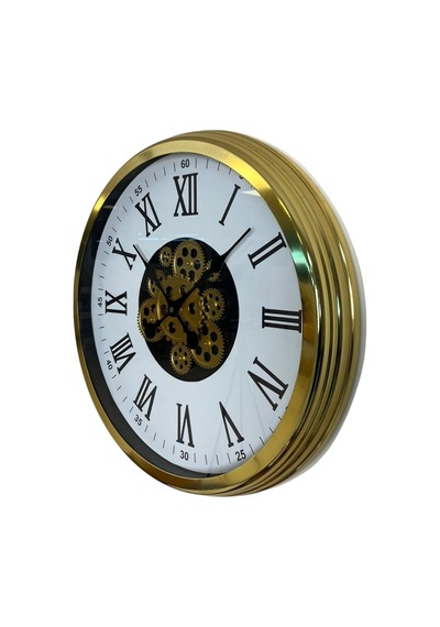 Aurelius Gold 60 Cm Çarklı Duvar Saati Çok Renkli