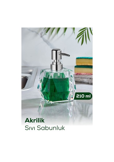 Vienev Akrilik Sıvı Sabunluk 210 Ml Şeffaf 1996 Şeffaf