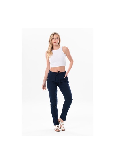 Eliş Şile Bezi Şile Bezi Çift Cepli Unisex Yazlık Pantolon Lacivert Lcvt-lacivert Lacivert