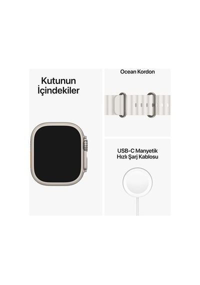 Watch 8 Ultra Saat Cellular 49mm Titanyum Kasa Çift Kordon 2.05 Inc Hd Ekran Nfc Ios Android Uyumlu Beyaz - 307000246