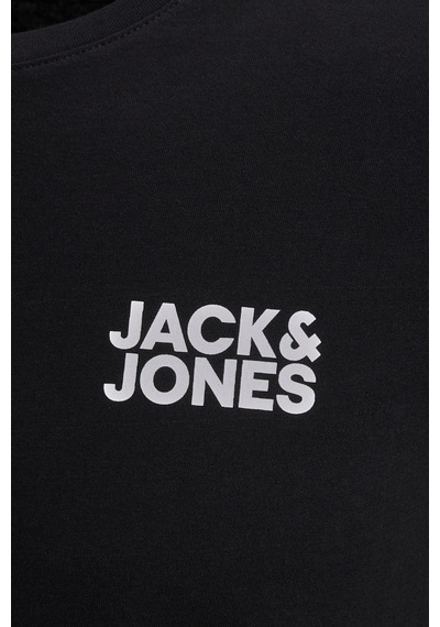 Jack & Jones Erkek T Shirt 12151955 - 484198324 Siyah
