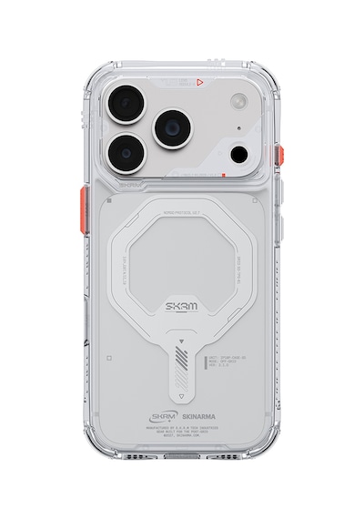 Apple iPhone Uyumlu 18 Pro Max Kılıf M-safe Özellikli Şeffaf Airbagli Skinarma Saido Mag-charge Kapak Şeffaf