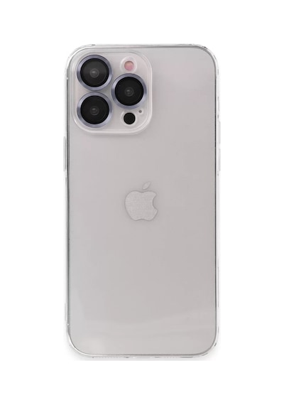Newface Apple İphone 13 Pro Max Kılıf Luko Lens Silikon - Sierra Blue Şeffaf