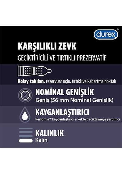 Durex Maraton 20li + Karşılıklı Zevk 20li Prezervatif Avantaj Paketi