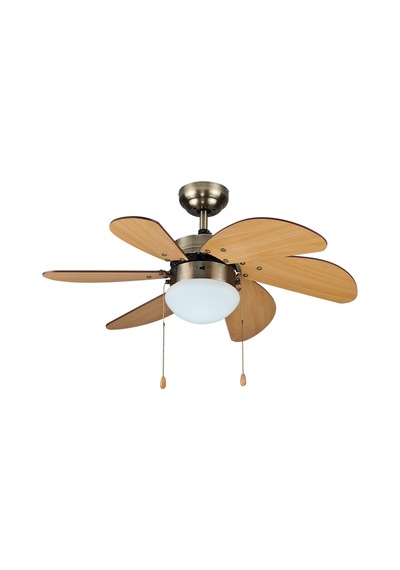 Kaşkar L36009/2 Aydınlatmalı Antik Tavan Vantilatörü