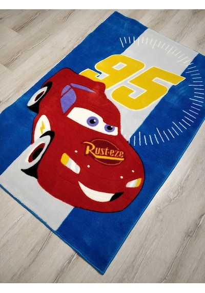 Disney Halı Çocuk Odası Halısı D144Mcqueen Araba 100X150 Cm Çok Renkli Disney Halı Çocuk Odası Halısı D144Mcqueen Araba 100X150 Cm Çok Renkli