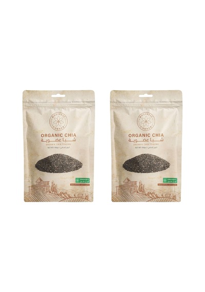 Organik Chia Tohumu, 150g, 2'li Paket, Omega-3 Ve Lif Açısından Zengin, Smoothie Ve Salatalara Uygun