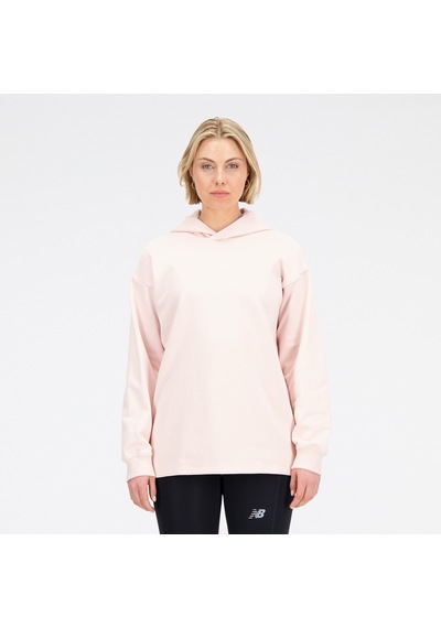 New Balance Athletics Linear Kadın Pembe Hoodie Düz Wt33555-ouk Pembe