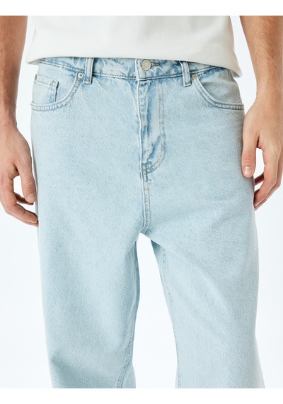 Koton Normal Bel Pamuklu Bol Baggy Jean Pantolon Açık İndigo 5sam40038nd Açık İndigo Koton Normal Bel Pamuklu Bol Baggy Jean Pantolon Açık İndigo 5sam40038nd Açık İndigo