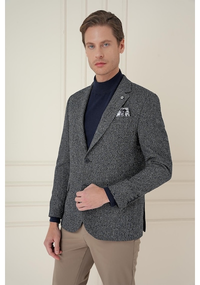 Efor C 692 Slim Fit Siyah Spor Ceket Siyah