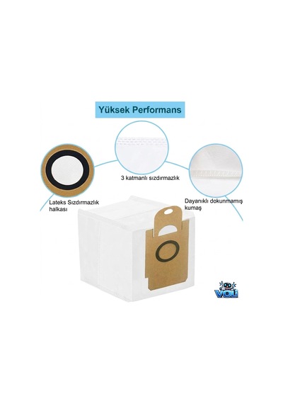 Lydsto R1 Pro Hd-stytj-w03 İçin Toz Torbası 2 Adet
