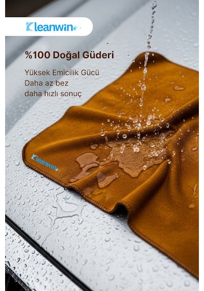 Luxury Shammy Lüx Güderi Bez 50x70cm 300 Gsm Oto Kurulama Bezi Araç Yıkama Ve Cam Temizlik