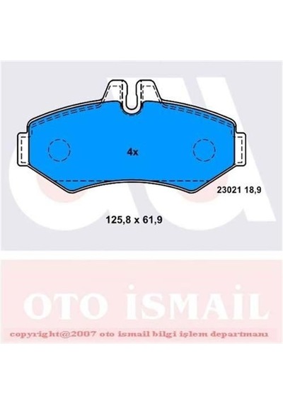 BOSCH 986424516 Fren Balatası Arka Lt28-35 96-06 Lt28-46 96-06 / Gw-Class W461 90- W463 89- Sprinter 95-06