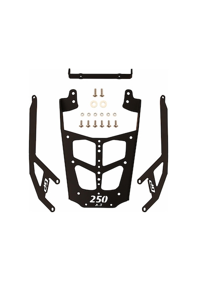 GP Kompozit Bajaj Pulsar N 250 2022-2024 Uyumlu Arka Çanta Demiri Siyah