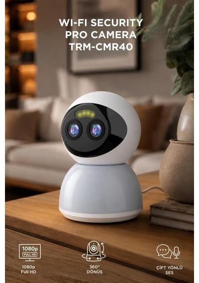 Torima CMR 40 Güvenlik Kamerası 360 Derece Dönebilen Wifi Akıllı Ip Kamerası