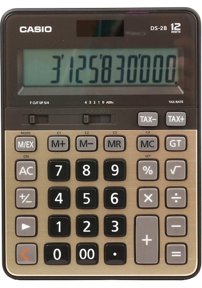 Casio DS-2B-GD Profesyonel Masaüstü 12 Hane Hesap Makinesi