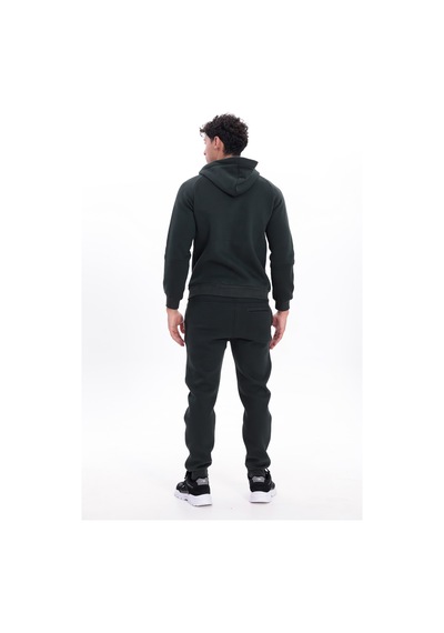 Rowinger 3 İplik Kalın Dokulu Parçalı Görünümlü Kapüşonlu Tam Fermuarlı Erkek Sweatshirt Darkgreen Rowinger 3 İplik Kalın Dokulu Parçalı Görünümlü Kapüşonlu Tam Fermuarlı Erkek Sweatshirt Darkgreen