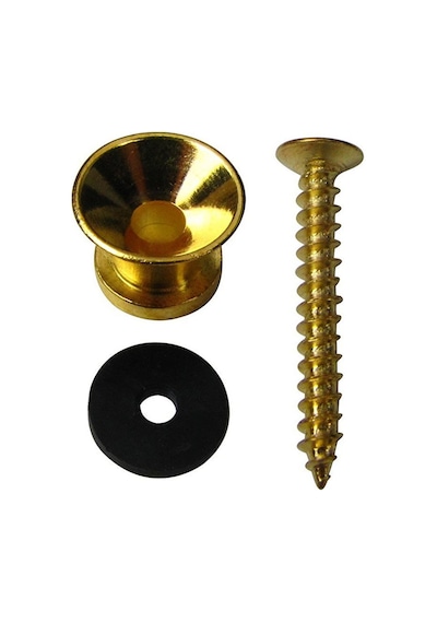 Jindi Metal Gitar Askı Pimi 2 Adet Set Olarak Gold -Pena