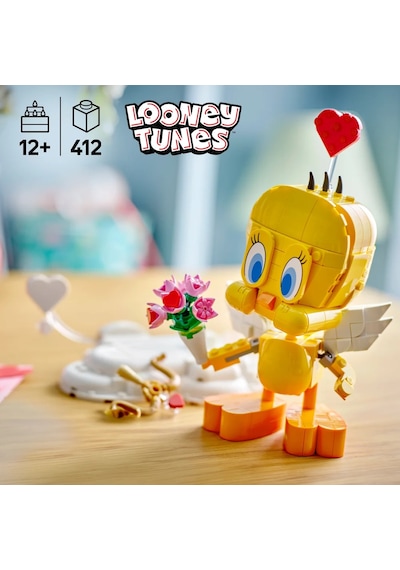 LEGO Looney Tunes Sevgili Kuş Tweety 40824 - 12 Yaş ve Üzeri için Sergileme Modeli Yapım Seti (412 Parça)