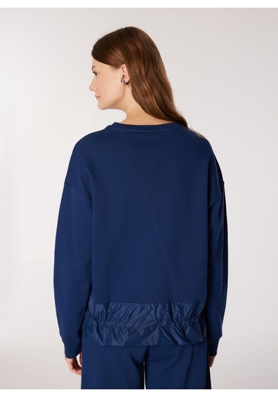Jeep Lacivert Kadın Bisiklet Yaka Loose Fit Sweatshirt C4wl-swt4806