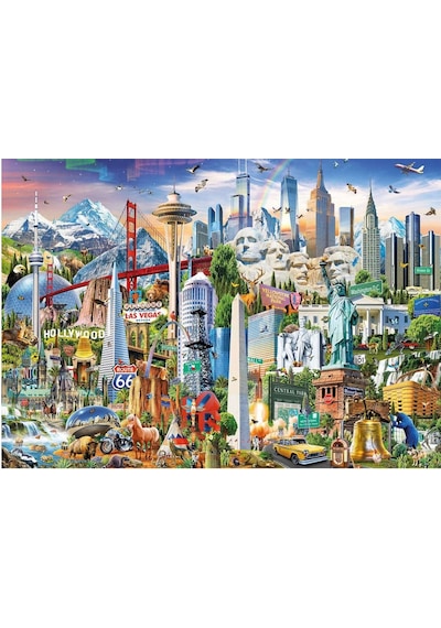 Educa Puzzle 1500 Parça Kuzey Amerika Sembolleri 17670