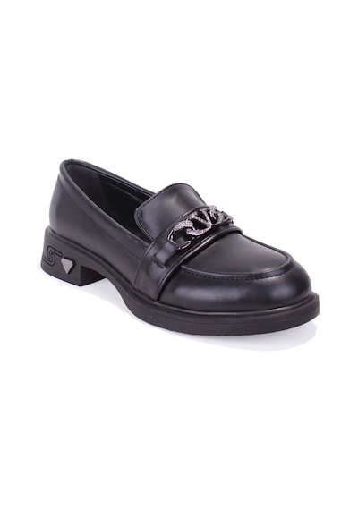 Dagoster Dza07-1270302 Siyah Günlük Loafer Kadın Ayakkabı Siyah