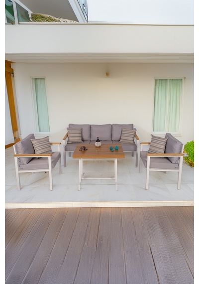 Neokas Bahçe Takımı, Balkon Mobilyası, 1+1+3+masa, Kafe Koltuğu, Bekleme Alanı Koltuğu
