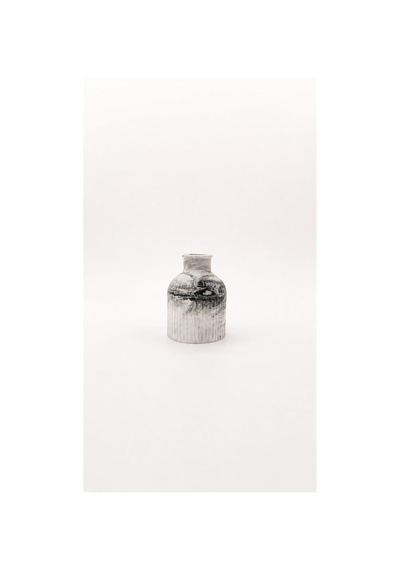 Atiye Studio El Yapımı Mini Taş Tozu Vazo Minimal Modern Dekoratif Vazo Lego Çiçek Ve Kuru Çiçek Uyumlu Siyah Çok Renkli