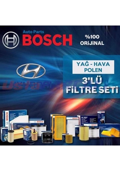 Bosch Hyundai Getz 1.5 Crdi Filtre Bakım Seti 2006-2011 3np